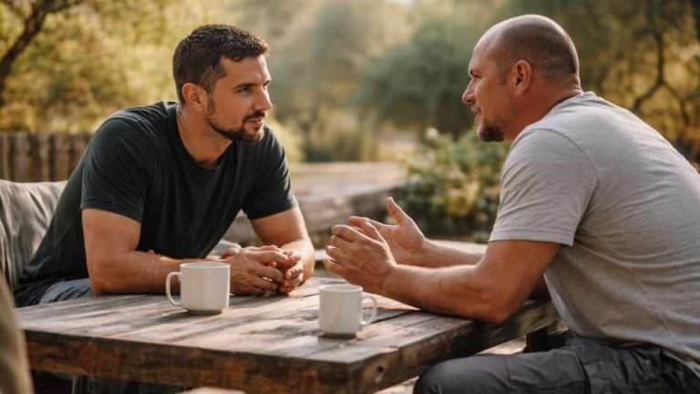 Morning Coffee At An Alcohol Addiction Treatment Center For Men