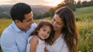 Is Addiction Genetic The Role of Family History hero image of a family smiling together.