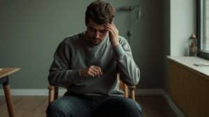 Slang & Street Names for Meth hero image of a man with a headache from meth use.